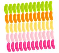 WOONEKY 100Pcs Plush Sausage Doll Mouth Replacement Soft Thick Accessories for Handmade Stuffed Animals and Dolls House DIY Decoration