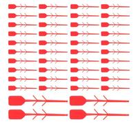 WOONEKY 100pcs Red Fire Extinguisher Tamper Seals Self-Locking Lock Pin Fire Safety Security Tags for Extinguisher Maintenance and Equipment