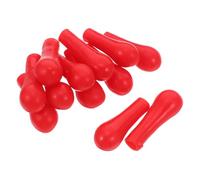 WOONEKY 100pcs Red Latex Pipette Bulb Caps for Science Lab and Chemistry Teaching Reusable Dropper Bulb Caps for Educational Experiments and Home Lab Exploration