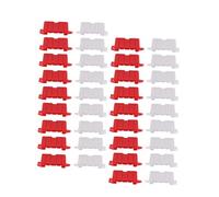 WOONEKY 100pcs Scale Simulation Road Signs and Construction Barriers Easy Assembly Vibrant Colors for Interactive Racing Tracks