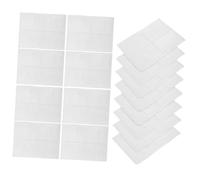 WOONEKY 100pcs Self Adhesive Transparent Card Holders for Business Cards Protector with Top Opening for Small Business Organization and Display