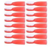 WOONEKY 100pcs Soft-bristled Finger Toothbrushes for Adults Safety Design with Sleeves for Precise Cleaning Oral Care in Prisons Detention Psychiatric Facilities