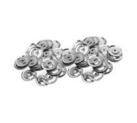 WOONEKY 100Pcs Tambourine Rings for Cymbals Snare Tambourine Bell Rings Enhance Sound Effects for Drummers Compatible with Various Percussion Instruments