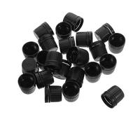 WOONEKY 100pcs Tooth Tamper-evident Screw Caps for Essential Oil Bottles Plastic Replacement Bottle Covers Sealing Caps for Perfume Cosmetics