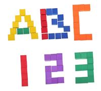 WOONEKY 102PCS EVA Geometric Cube Blocks Educational Plaything Early Learning for Creative Math Spatial Understanding and Classroom Demonstration