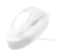 WOONEKY 10cm White Stiff Horsehair Braid Mesh, 50 Yards Dress Shaping Trimming Accessory for Wedding Dress, Latin Dance Costume, Garment Gauze Trim Sewing Material