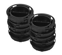 WOONEKY 10pcs Abs Piggy Bank Plugs for Money Jar and Saving Box, Easy to Clean Bottom Cover Stoppers, Black Minimalist Replacement Caps for Secure Coin Storage