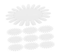 WOONEKY 10pcs Beige Nail Polish Display Wheels Nail Art Practice Boards for Manicure Color Testing and False Sample Showcases