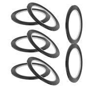 WOONEKY 10PCS Black Self-adhesive Marking Tape for Whiteboards Grid Line Art Tape with Strong Adhesion Easy Removal for Craft Charts and Multi-surface Use