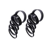 WOONEKY 10pcs Carbon Fiber Bicycle Stem Spacers Kit Lightweight Headset Spacers for Mountain and Road Bikes Vibration Dampening Fork Washer