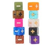 WOONEKY 10Pcs for Cognitive Learning Dices Fun Math Teaching Tool for Games Enhance Math Skills and Engagement Through Play