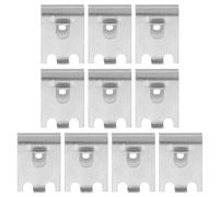 WOONEKY 10pcs Freezer Compartment Bracket Hooks Cooler Shelf Bracket Freezer Cooler Shelf Clip Support Clip Support Metal Shelving Track Silver