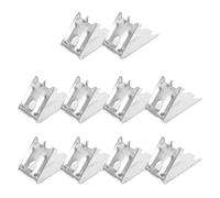 WOONEKY 10Pcs Fridge Shelf Support Clips for Refrigerator and Freezer Height Secure Storage for Efficient Space Management and Organization