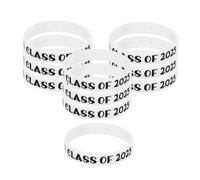 WOONEKY 10pcs Graduation Wristbands Silicone Bracelets for Class of Celebrations for Parties Ceremonies and School Events Showcasing Team Spirit and Individuality