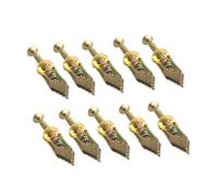 WOONEKY 10pcs Heavy Duty Hammer Drive Expansion Screws with Sleeve for Plasterboard Fixings Hollow Wall Anchors with Expanding Legs for Secure Load Distribution in Drywall Golden Finish