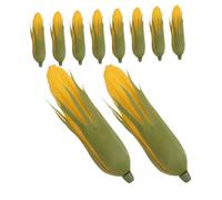 WOONEKY 10pcs Lifelike Artificial Corn Model Fake Vegetable Decor for Restaurants Kitchens Supermarket Displays Photography Props and Teaching Tools