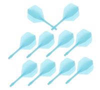 WOONEKY 10Pcs Lightweight Replaceable Dart Tail Wings with Screw Design Integrated Flights Accessories for Balanced Soft and Hard Tip Darts Matte Blue