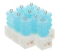 WOONEKY 10pcs Mini Resin Water Dispenser Charms Set, Tiny Cute Drink Pendants for DIY Jewelry, Keychain Accessories Bulk for Crafting and Decoration