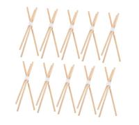 WOONEKY 10pcs Miniature Firewood Rack for Dollhouse Realistic Outdoor Campfire Decoration for Halloween Scenes and DIY Craft Projects Compact and Safe