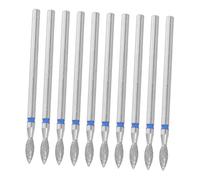 WOONEKY 10pcs Nail Drill Bits Replacement with Open Pocket Design Individually Packaged Aluminum Foil Diamond Nail Drill Heads for Cuticle Prep Gel Removal Professional and Beginner Home