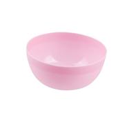 WOONEKY 10pcs Pink Plastic Mixing Bowls with Spoons for DIY Crystal Mud Making Lightweight PP Containers for Stackable and Reusable Craft Supplies
