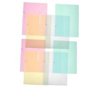 WOONEKY 10pcs Plastic Report Folder Covers with Side Opening Portable Foldable File Folder Organizers for Office School Business Swing Clip Document Holders for Efficient Paper Management