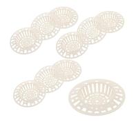WOONEKY 10pcs Plastic Sink Strainers Fine Mesh Food Catcher Basket Multifunctional Kitchen and Bathroom Drain Strainer Hair and Residue Blocker Easy to Clean and Quick to Install