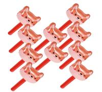 WOONEKY 10pcs PVC Inflatable Fox Hammer for Interactive Parent Game Props Adorable Cartoon Animal Design Hand Training Exercise and Leak Resistant Party Favor