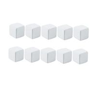 WOONEKY 10pcs Reptile Calcium Blocks for Tortoise Tank with Minerals White Molar Cubes for Freshwater Turtles Supports Dental Health and Water Quality Stabilization Suitable for Turtles