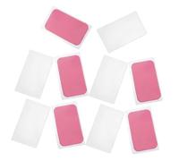 WOONEKY 10pcs Reusable Silicone Eyelash Lift Pads for Lash Grafting Precision Rectangle Lash Extension Mat for Women Easy Application Pink Transparent Silicone Eye Covers
