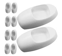 WOONEKY 10pcs Scale Miniature Bathroom Accessories for Dollhouse Architectural Model Urinal Handmade Mini Public Restroom Scene Props