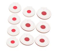 WOONEKY 10Pcs Sturdy Outdoor Training Targets with Hanging Design Precision Thickened Game Targets White Red Center for Shooting Practice and Skill Improvement