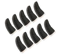WOONEKY 10Pcs Sweat Game Finger Sleeves Breathable Touch Screen Thumb Covers for Mobile Gaming Comfortable Elastic Design for Enhanced Control and Friction