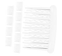 WOONEKY 10PCS Transparent Side Hair Combs for Wedding Nonslip Multi Teeth Hair Accessories for Updo Styling for Bridal Veil Fixing