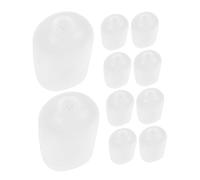 WOONEKY 10Pcs White Squeaker Insert Tubes for DIY Repair Dual Sound Noise Maker Replacement for Pet Supply Squeakers and Dog Extend Longevity and Enhance Play Experience