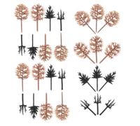 WOONEKY 116pcs Miniature Model Trees for Diorama Crafts Realistic Plastic Landscape Accessories for DIY Micro Scenery Mixed Model Trees for Sand Table