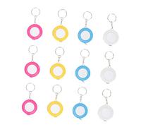 WOONEKY 12 Pcs Mini Candy Color Keychain Body Measuring Tapes Lightweight Soft Tape Measure for Clothes and Multi Purpose Use Portable Tailor Tool Random Color