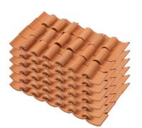 WOONEKY 120Pcs Mini Roof Tiles Micro Roof Tiles for Diy Dollhouse Accessories Table Scene Scenery Model for Architectural Building Garden Layout and Sand Table Crafting