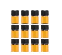 WOONEKY 12pc Mini Glass Vial Bottles Small Bottle for Essential Oils Perfume Chemistry Lid