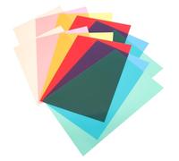 WOONEKY 12pcs Colored Dyslexia Reading Overlays Strips Transparent Bookmarks Visual Stress Relief Reading Tools for Students with Smooth Surface and Guided Highlight Tracking