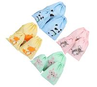WOONEKY 12pcs Drawstring Bundle Pocket for Travel Cable Management Bag Water-Resistant Material for Organizing Electronics and Cosmetic Items Outdoor Trips