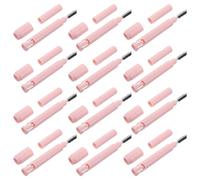 WOONEKY 12pcs Eyebrow Pencil Extender with Built Brow Brush Portable Dual-end Makeup Tool for Shaping Filling and Defining Brows Compatible with Eyebrow Pencils Travel-friendly