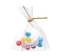 WOONEKY 12pcs Miniature Dollhouse Lollipop with Mini Bag Packaging Pretend Play Sweet Ornament Collection Portable Candy Photo Props for Doll Accessories and Model Photography