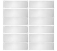 WOONEKY 12pcs Pet Cage Liner Splash Guard 100 Ties, 35.6x11.5cm Plastic Panels for Rabbit, Guinea Pig, Hedgehog Habitat Cage Protector and Urine Scatter Guard