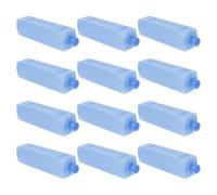 WOONEKY 12pcs Small Reusable Ice Packs Efficient Cooling Crystals for Air Conditioner Fans Freezer Blocks for Lunch Bags Camping Outdoor Activities and Home Use Blue
