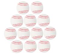 WOONEKY 12pcs Soft Elastic Baseballs for Ages Foam Training Balls for Indoor Outdoor Play Safe Bouncy Sports for Baseball Practice and Fun