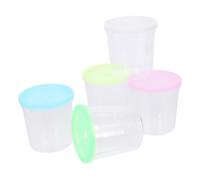 WOONEKY 12pcs Transparent Betta Cup Durable Flower Arrangement Fish Farming Jellyfish Cups Random Color for Home Decor and Aquatic Use Random Color