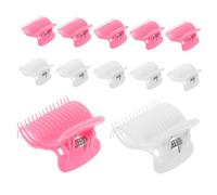 WOONEKY 12pcs Travel Friendly Hair Curler Claw Clips for Safe Effortless Styling for Women