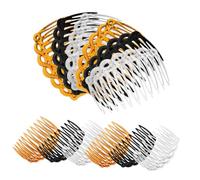 WOONEKY 12Pcs Vintage Side Combs for Women Decorative Hair Accessories for Soft Hair Tools for Elegant Styles Versatile Colors for All Hairstyles