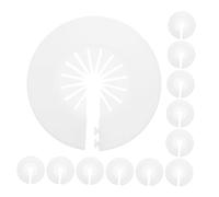 WOONEKY 12pcs White PVC Radiator Flange Collar Covers for 14-29mm Pipes, Decorative Plastic Hose Pipe Escutcheons for Bathroom, Kitchen and Home Plumbing Renovation